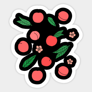 Peach fruits Sticker